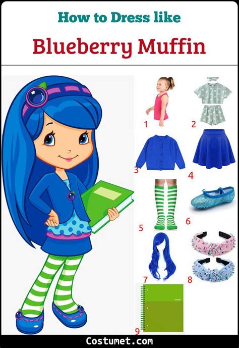 Blueberry Muffin S Strawberry Shortcake Costume For Cosplay