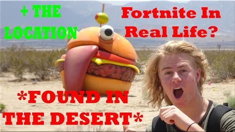 We Found The Durr Burger In The Desert Real Life Fortnite Youtube