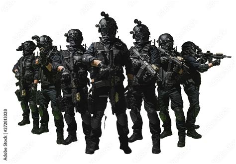 special forces soldier police, swat team member Stock Photo | Adobe Stock