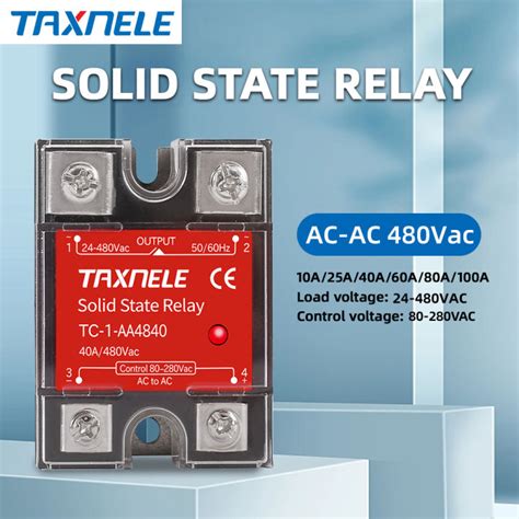 SSR-10AA SSR-25AA SSR-40AA Solid State Relay SSR AA Single Phase AC ...