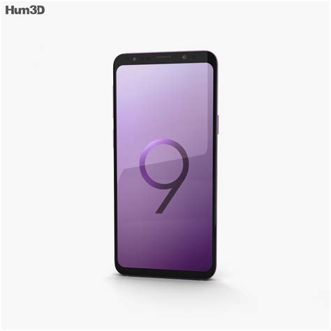 Samsung Galaxy S9 Lilac Purple 3d模型 下载 智能手机 On