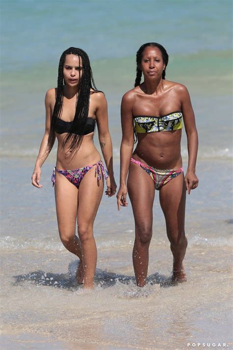 Zo Kravitz S Impressive Bikini Body Makes A Splash In Miami All