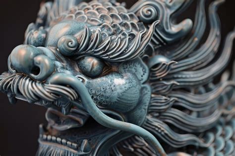 Premium Photo Intricate Dragon Sculpture Detail Closeup