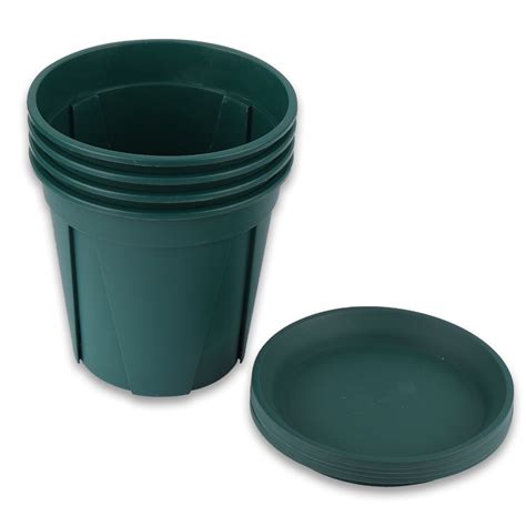 Casewin Pcs Plastic Plant Pots Inch Thicken Flower Pot Root Control