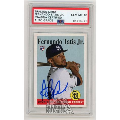 Fernando Tatis Jr 2019 Topps Archive Autographed Rookie Rc Card 75