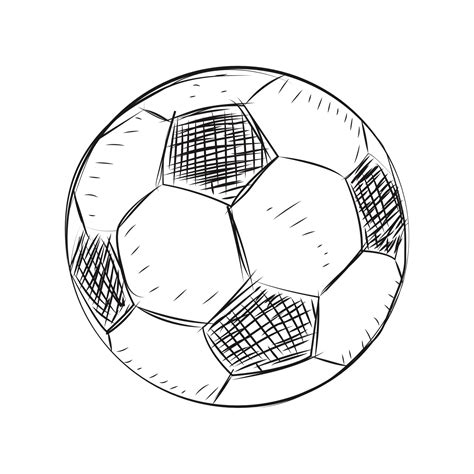 football soccer ball sketch  png