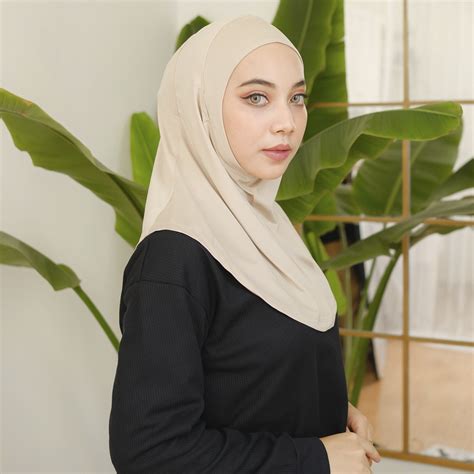 Donson Hijab Sport Sport Basic Short Fine Lycra Material Nude Color Standard And Jumbo Size