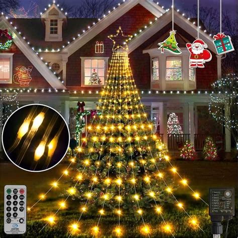 Guirlande Lumineuse Pour Sapin De Noel Avec Etoile Leds Guirlandes