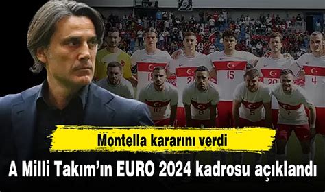 A Milli Takımın EURO 2024 kadrosu açıklandı SPOR Afyon Türkeli