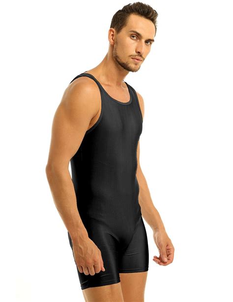 Buy Mens One Piece Tank Leotards Wrestling Singlet Bodysuit Sexy