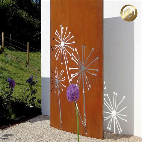 Cm Cm Rectangular Corten Steel Rusty Metal Garden Decorative