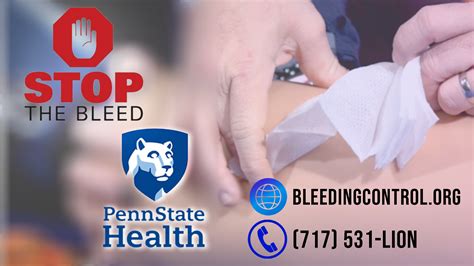 Stop The Bleed Training Saves Lives Available Through Penn State