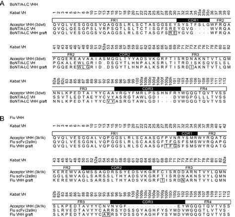 Sequence Alignments Of The Complementarity Determining Region Cdr