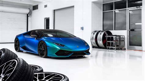 Lamborghini Huracan Blue UHD 8K Wallpaper | Pixelz