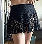 Lopie Women Lace Crochet Swim Skirt Bikini Bottom Swimsuit Board Shorts Skort Swimdress Amazon