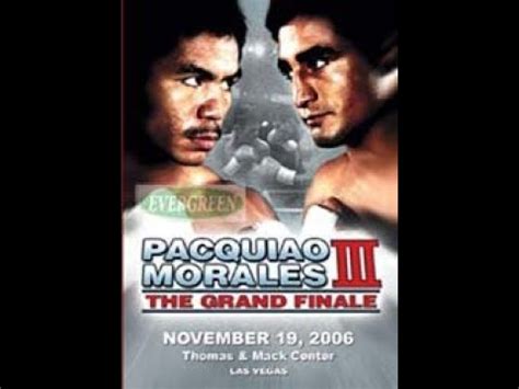 Manny Pacquiao Vs Erik Morales Lll Top Rank Youtube