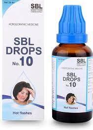 Buy SBL Drops No 10 Hot Flashes 30ml Pack Of 2 Online At Low Prices