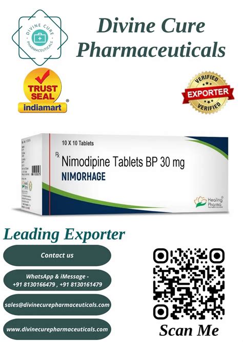 Nimodipine Tablet At Best Price In India