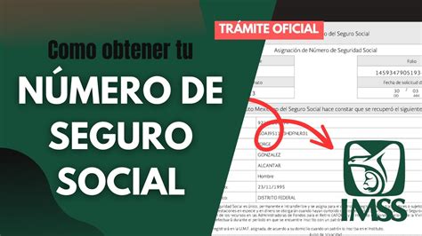 Como Obtener Tu N Mero De Seguro Social Del Imss Nss Youtube