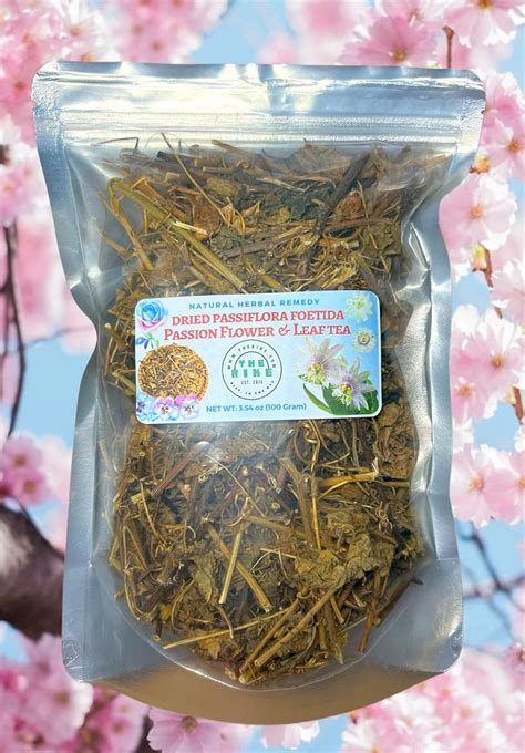 100 Gram Passion Flower Tea Calming Whole Leaf Dried