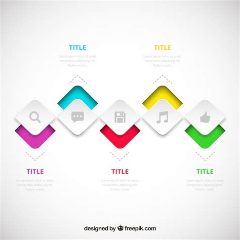 Proces Infographic In Moderne Stijl Gratis Vector