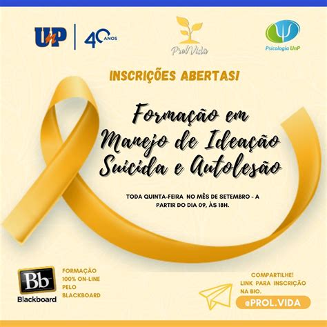 I Formação em Manejo de Ideação Suicida e Autolesão Sympla