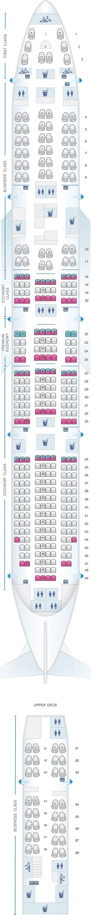 Boeing 747 Lufthansa Seat Map - Anichart Winter 2024