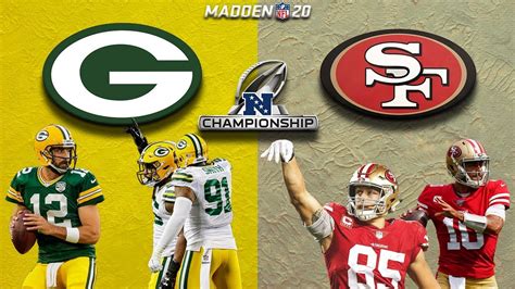 Packers Vs 49ers Nfc Championship Game Simulated Gameplay Youtube