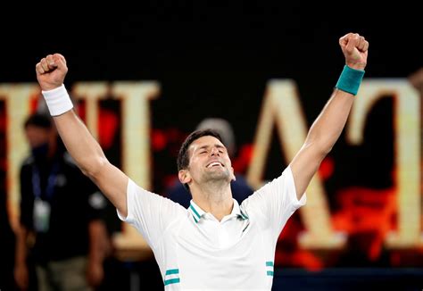 En Fotos Novak Djokovic Festejó Su Novento Título En Melbourne