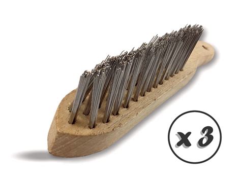 Brosse Métallique à Main Soudeur Dangle Lot De 3 Garnissage Fil