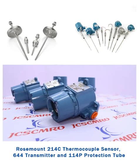 Rosemount 214c Thermocouple Sensor 644 Transmitter And 114p Protection