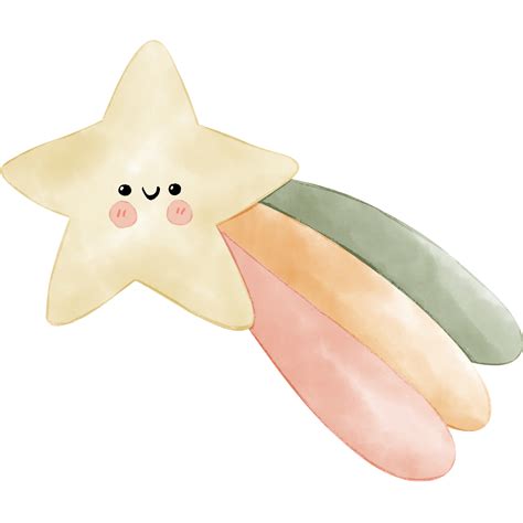 Shooting Star Watercolor Illustration 14177725 PNG