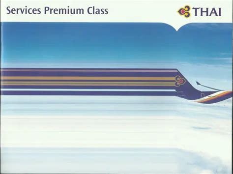 THAI AIRWAYS B747 Business Class Brochure Seat Chart EUR 27 95