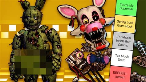 Ranking FNAF Animatronics By Sex Appeal YouTube