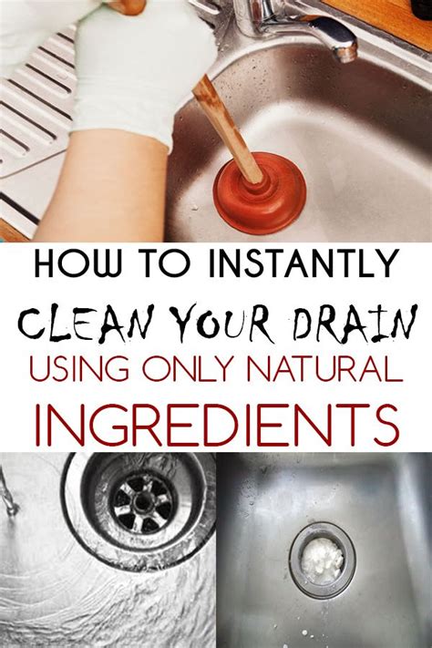 How To Instantly Clean Your Drain Using Only Natural Ingredients