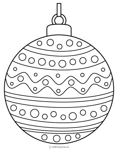 34 Christmas Ornament Coloring Pages