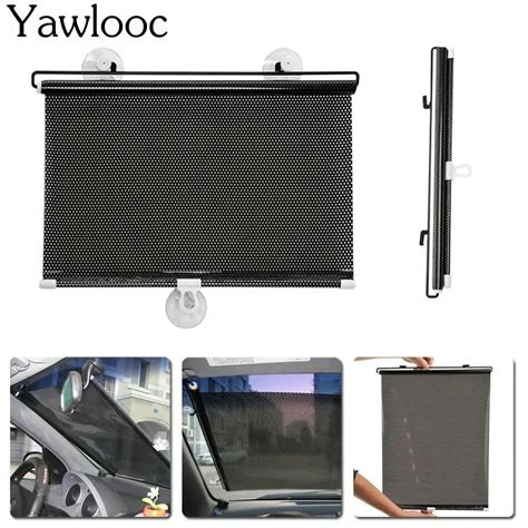 1pc 4060 Auto Retractable Side Window Car Sun Shade Curtain Windshield