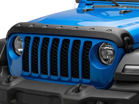 Jeep Gladiator Premium Bolt On Look Hood Deflector Textured