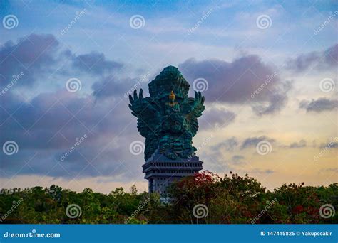 Picture Of Garuda Statue As Bali Landmark With Blue Sky As A Background