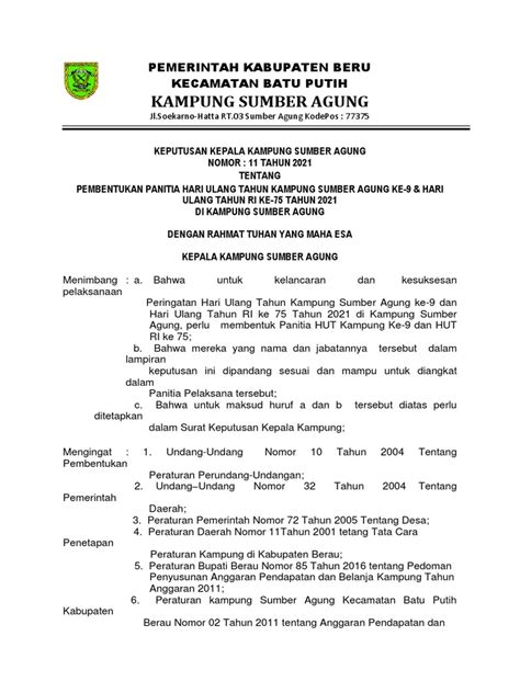 Sk Panitia Hut Ri Pdf