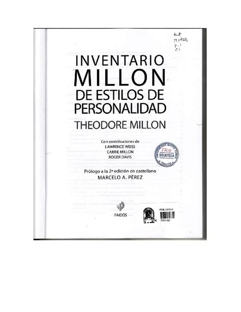 Manual De Mips Pruebas Psicol Gicas Ii Studocu