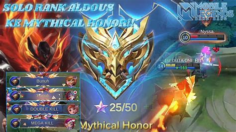 Solo Rank Aldous Ke Mythic Honor Gue Bantai Semuanya Mobile