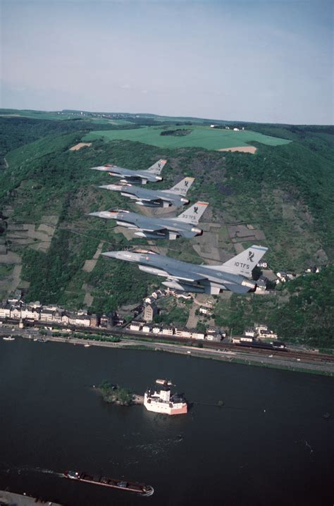 An Air To Air Left Side View Of Four Th Tactical Fighter Wing F C