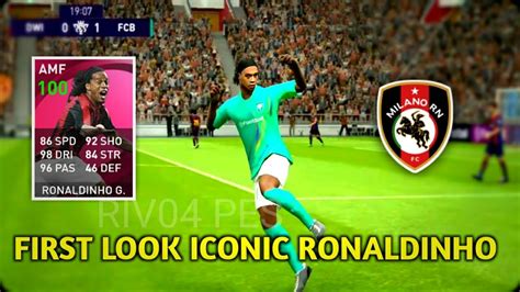 FIRST LOOK ICONIC MOMENT RONALDINHO MILANO RN PES 2021 MOBILE YouTube