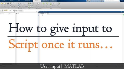 User Input Matlab Function How To Give User Input In Matlab Script