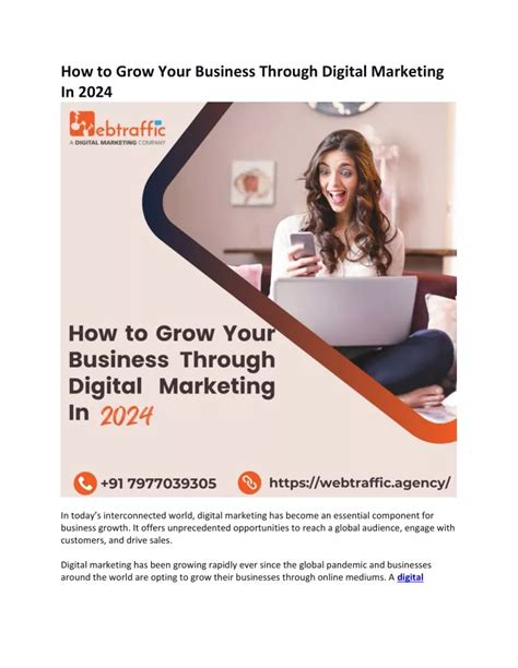 Ppt How To Grow Your Business Through Digital Marketing In 2024