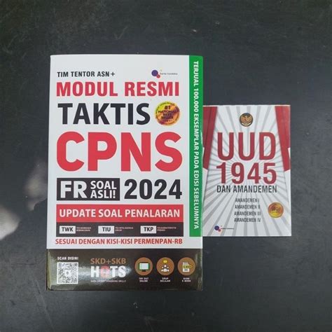 Jual TES REFERENSI TES CPNS MODUL RESMI TAKTIS CPNS 2024 FR SOAL ASLI