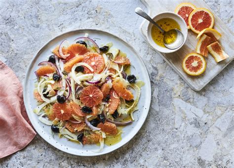 Recette de salade de fenouil à lorange sanguine sans allergènes