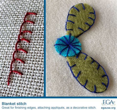 Blanket Stitch A Decorative Stitch That S Great For Finishing Edges