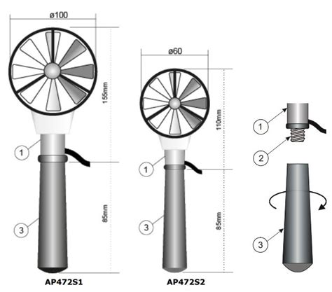 Topac Hand Held Anemometer Hot Wire Or Vane